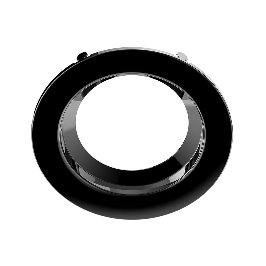 Retrofit Downlights Recessed Retrofit Downlight Trim 4 Inches Round Smooth Black