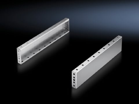 Base/plinth trim panels, side, 100 mm, Stainless steel for base/plinth components front and rear