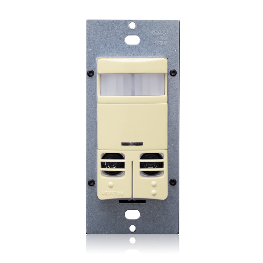  Dual Relay Multi- Tech Wall Box Occupancy Sensor, with a Neutral Wire, Ivory