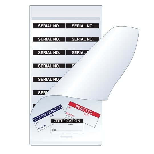 Wire Marker Books - Polyolefin, Pocket Pack for Quality, Legend CALIBRATION (green), Marker Size .50 x .625