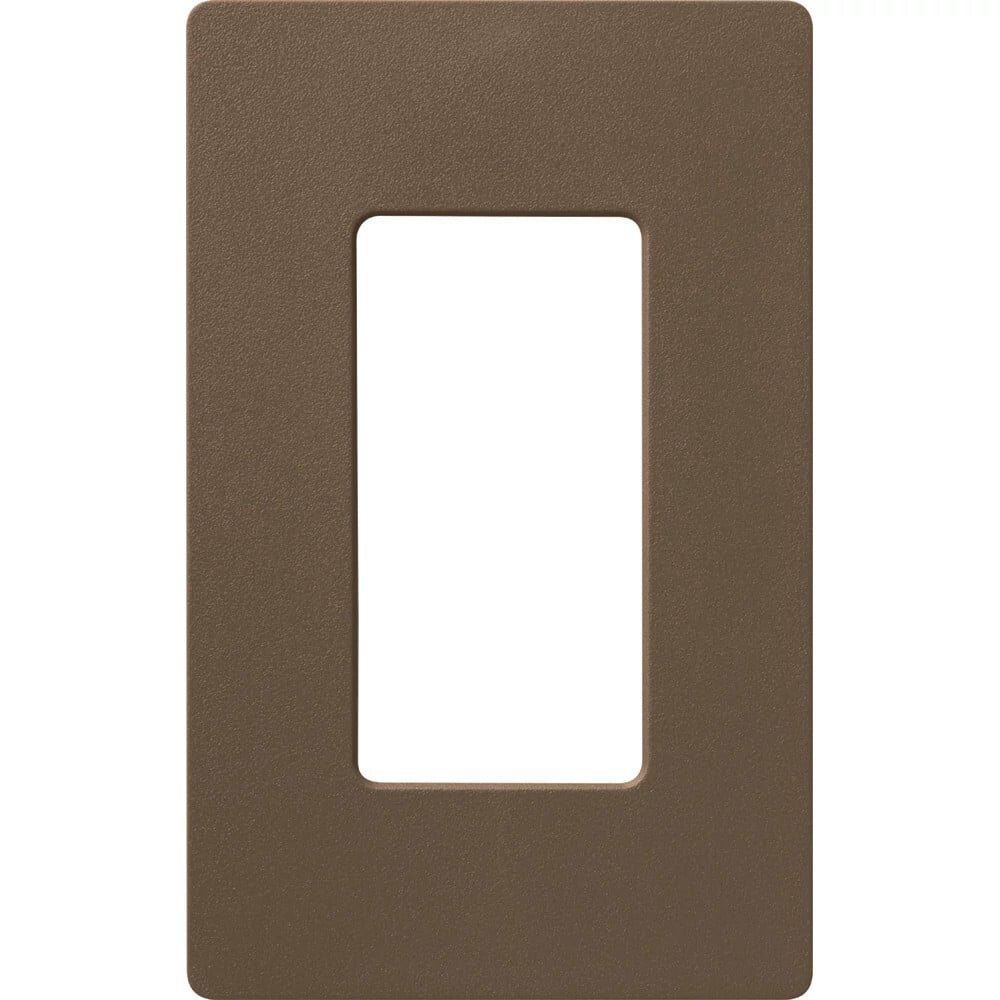 Claro Wallplate, Satin Finish, Single-gang in espresso