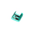 One-Piece Grounding Connector, Shield Diameter Range 5.13mm-7.62mm, Color Green, Copper, Tin Plated, Polyester Insulation