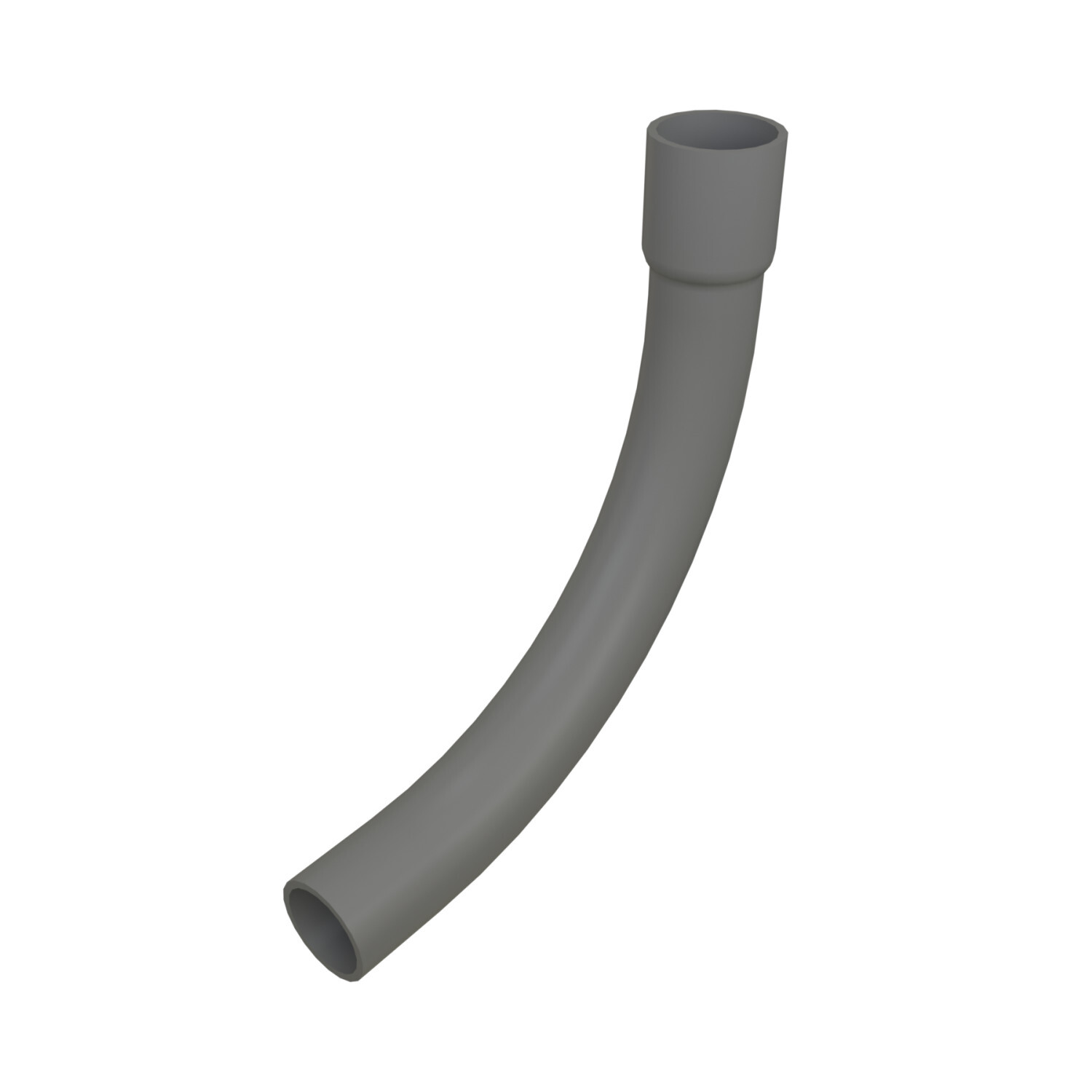 4 in x 90 deg x 48 in Bend Radius PVC Schedule 80 Elbow, Belled End