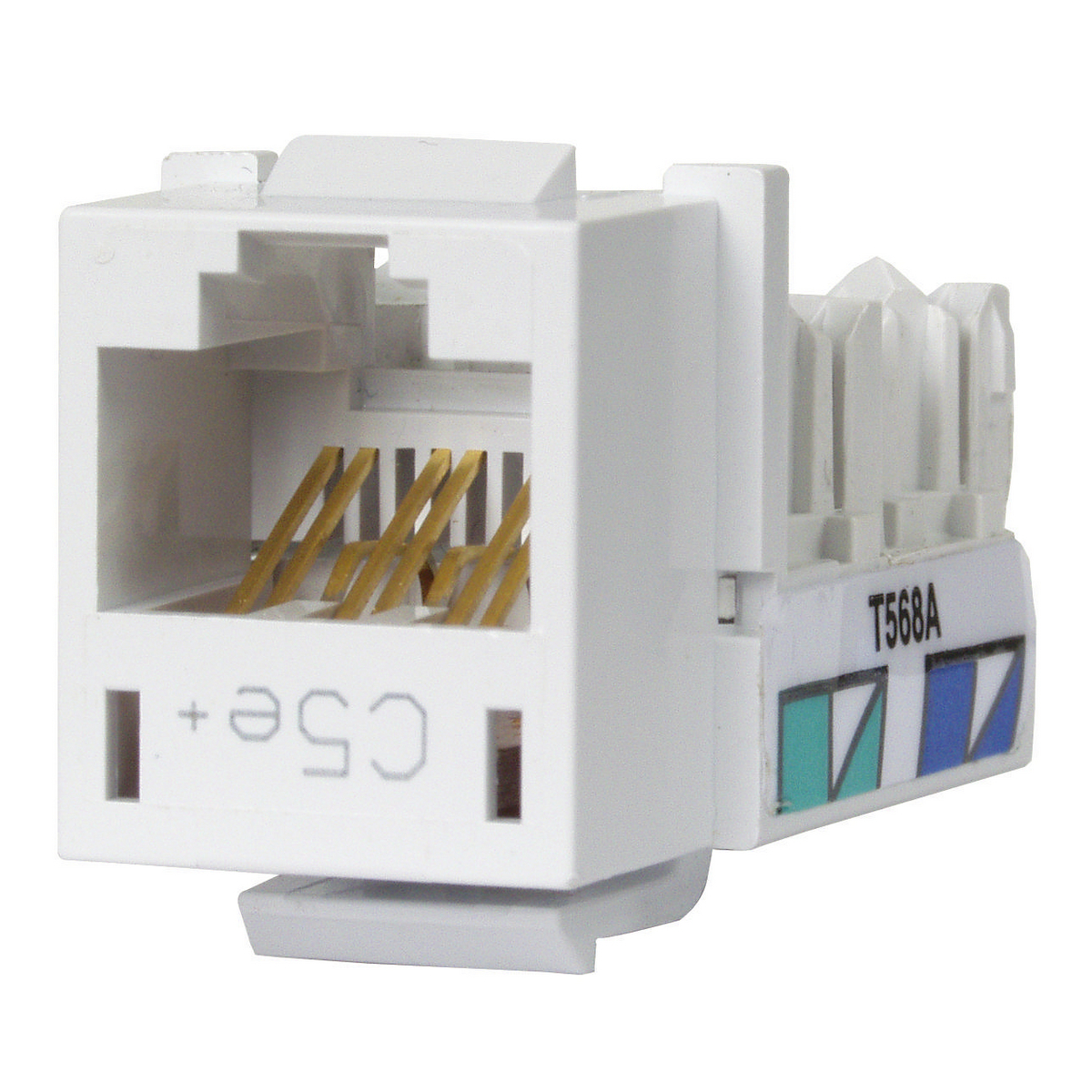 Telephone/Data, Jack, XCELERATOR, Cat 5e, White