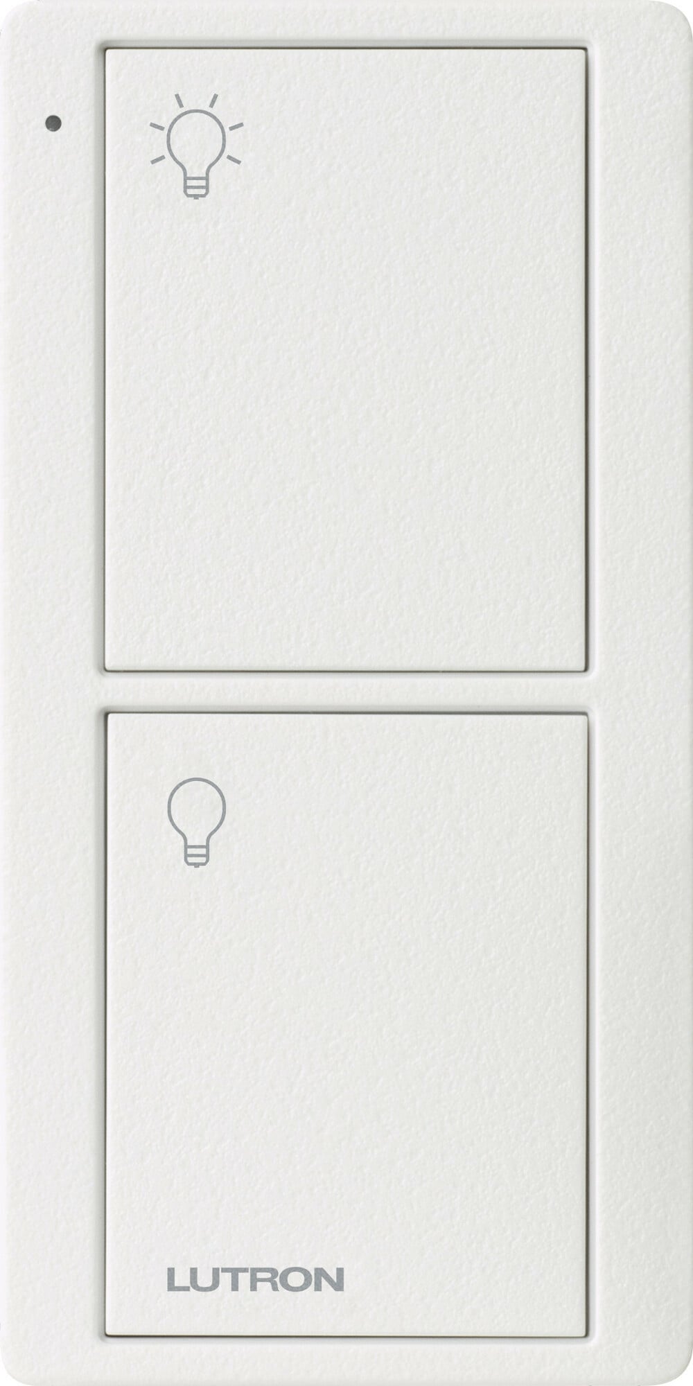 Lutron 2-Button Pico Smart Remote, with Light Icons - Snow