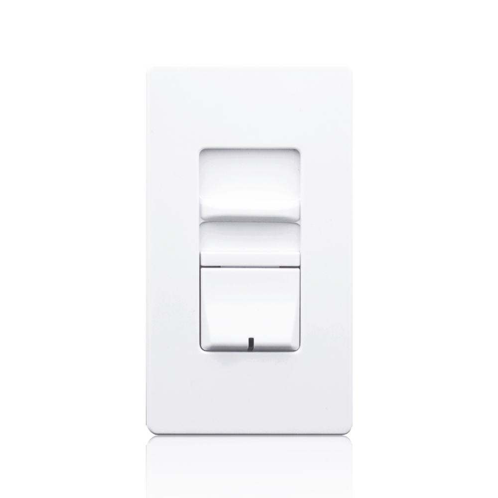 Renior II Slide Preset Master, Thin Heat Sink, Incandescent/Magnetic Low Voltage, 120v Only, No Neutral Wire Load Rated At 1000va@120v, 60hz-White