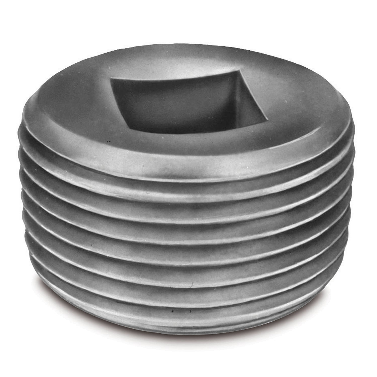 1-1/4 REC PLUG,W/FLUSH HEAD,ALUM,XP