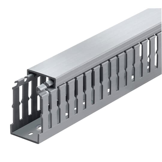 Wiring Duct Narrow Slot, 4 Inches x 4 Inches, White PVC
