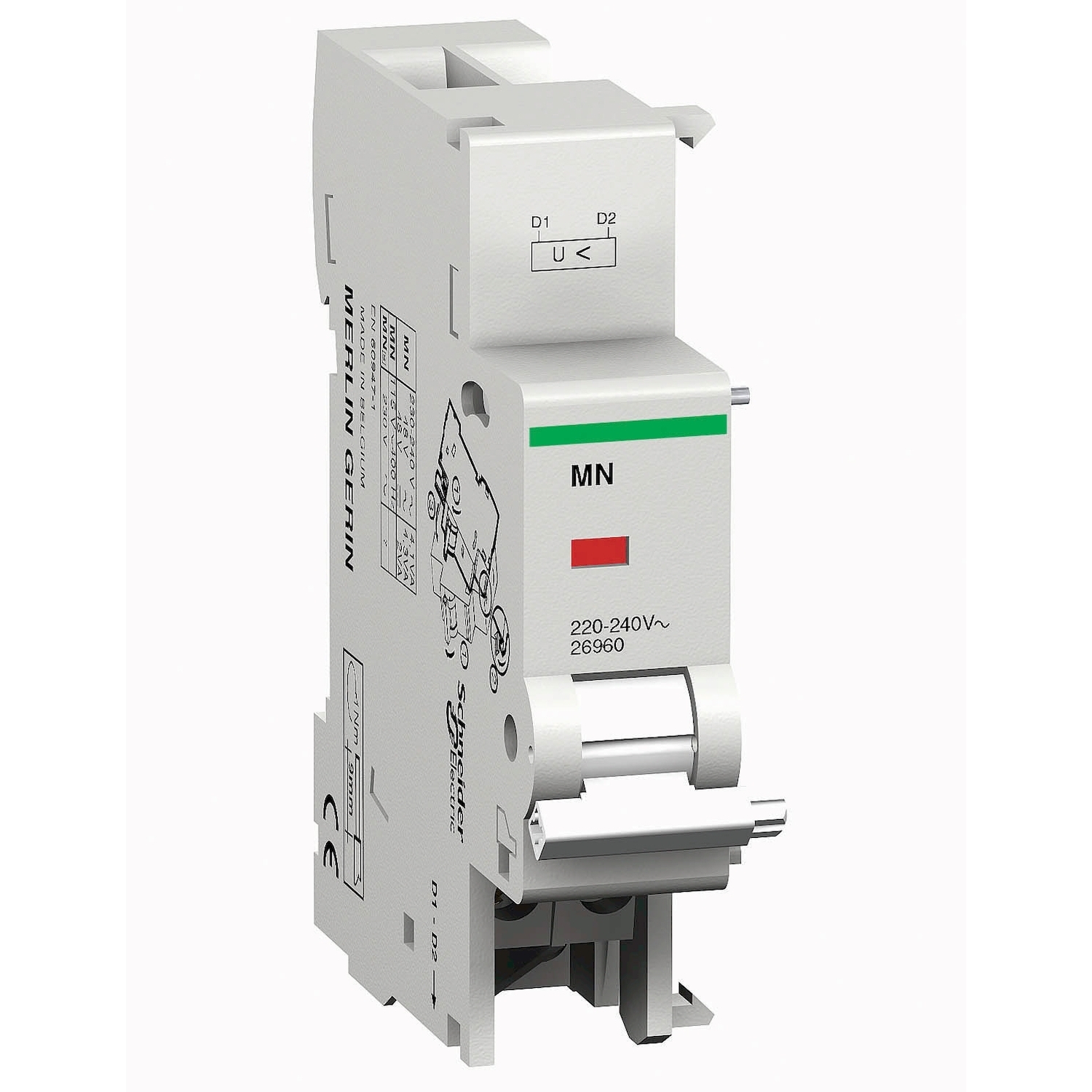 M9A27107 Multi 9 Type MN Undervoltage Trip, 120 V AC, 50/60 Hz
