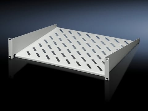 Component shelf 2 U, static installation, 482.6 mm (19Zoll) for 482.6 mm system punchings, 482.6 mm
