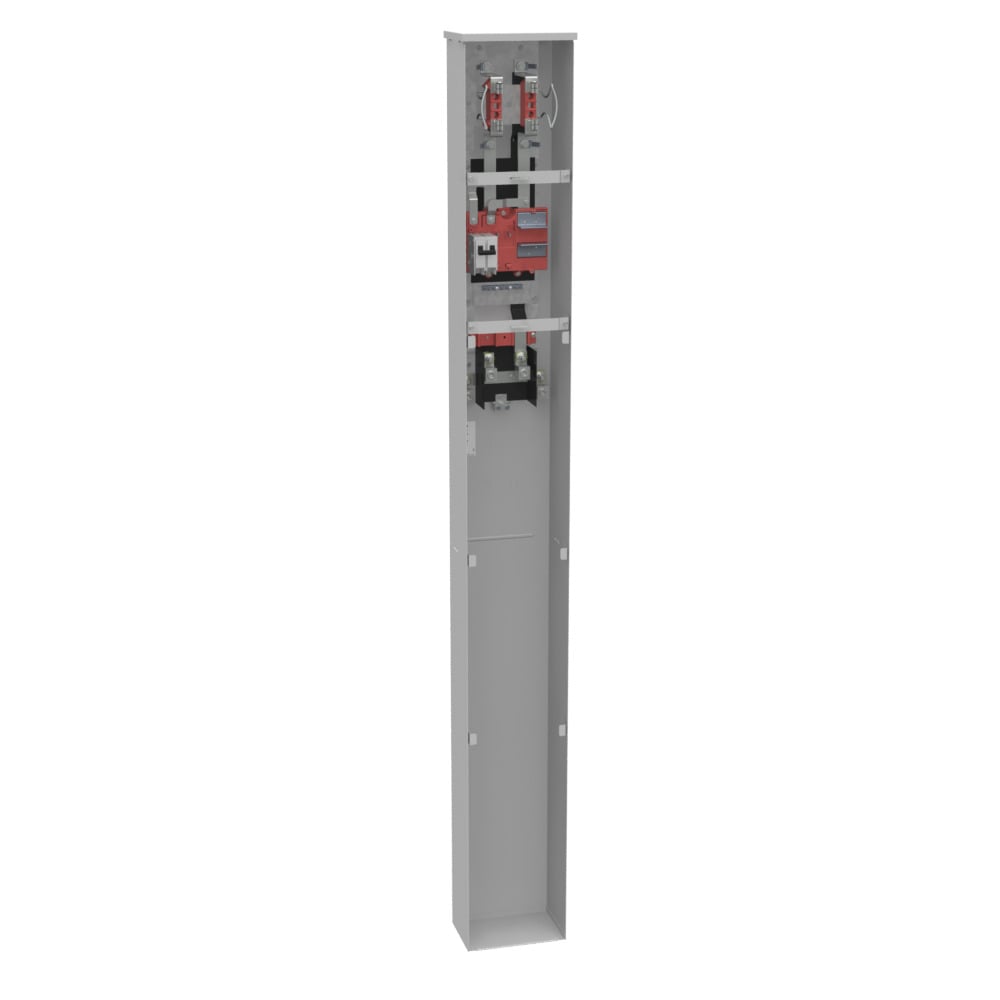 NU8980-O-KK-CECHA 4 Term, Ringless, PlainTop, Horn Bypass, 1-200 Amp, Main Breaker Provision, Single Pedestal Direct Bury, Pedestal Commonwealth Edison Chicago Housing Authority
