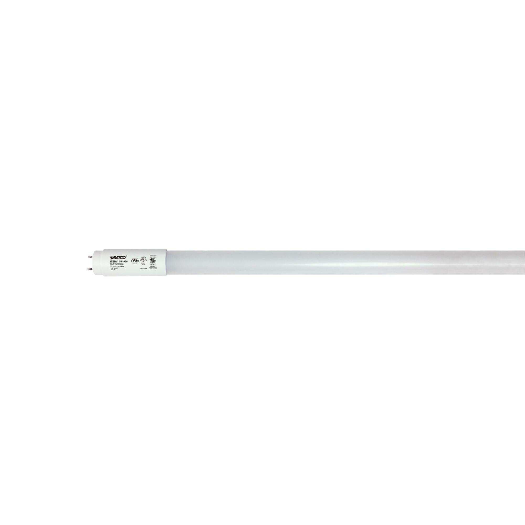 7 Watt - 18 Inch - T8 Linear LED - Medium Bi-Pin G13 Base - 3000K - 50000 Average Rated Hours - 700 Lumens - Type B Ballast Bypass