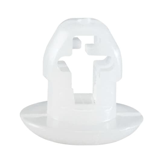 Push-In Premountable Clamp, Natural Nylon 6.6 for Temperatures up to 85 Degrees Celsius (185 F), Width of 11.30mm (0.445 Inches), Height of 10.54mm (0.415 Inches), Clip In Mounting Method