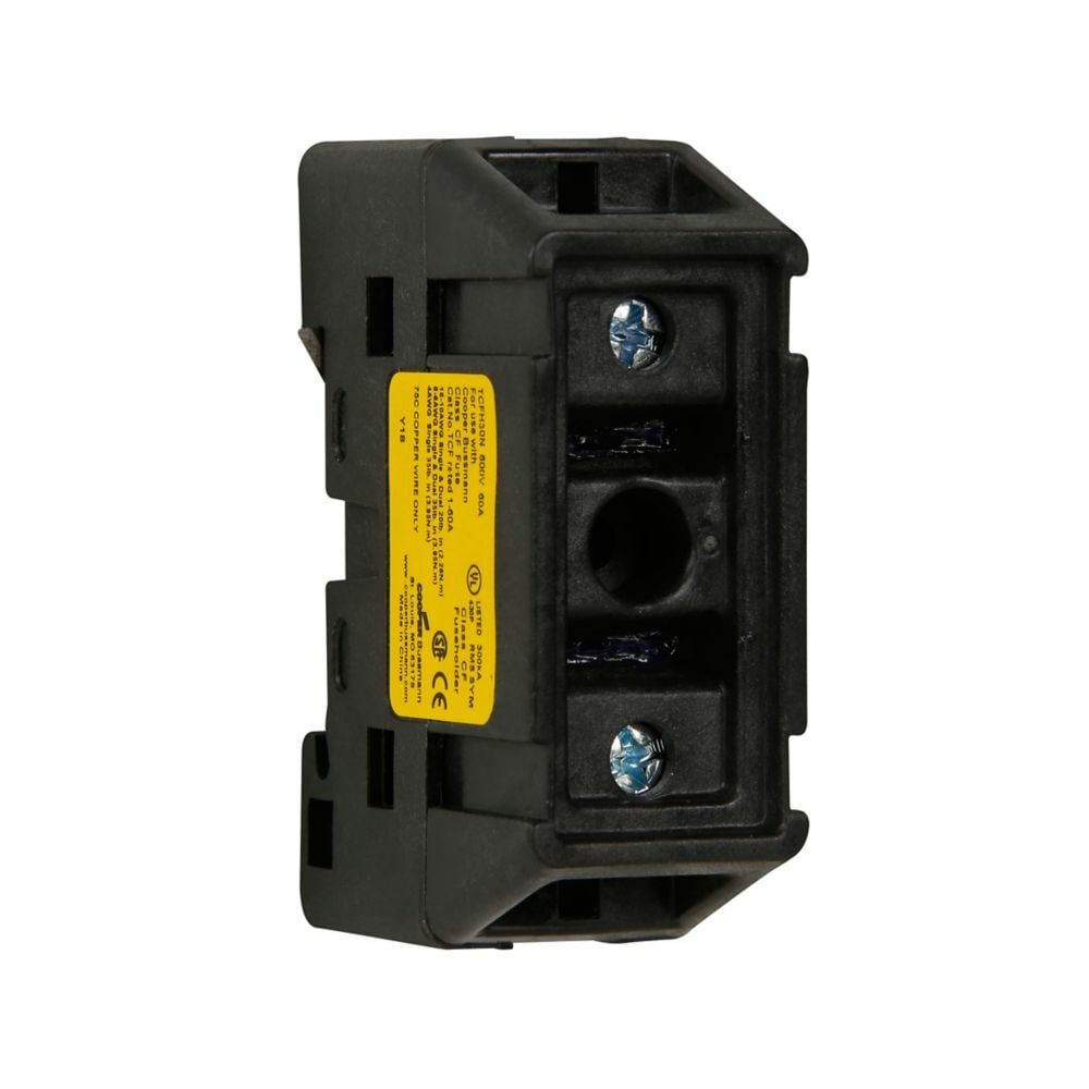 Eaton Bussmann series TCFH modular fuse holder, 600 Vac, 300 Vdc, 30A, N