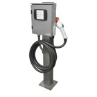 Evr-Green 32 Amp, 7.7kW output, 18' charging cable & Pedestal Mounting Pole and Base (Includes (1) EVPED-002 & (1) EVB32-M8L)