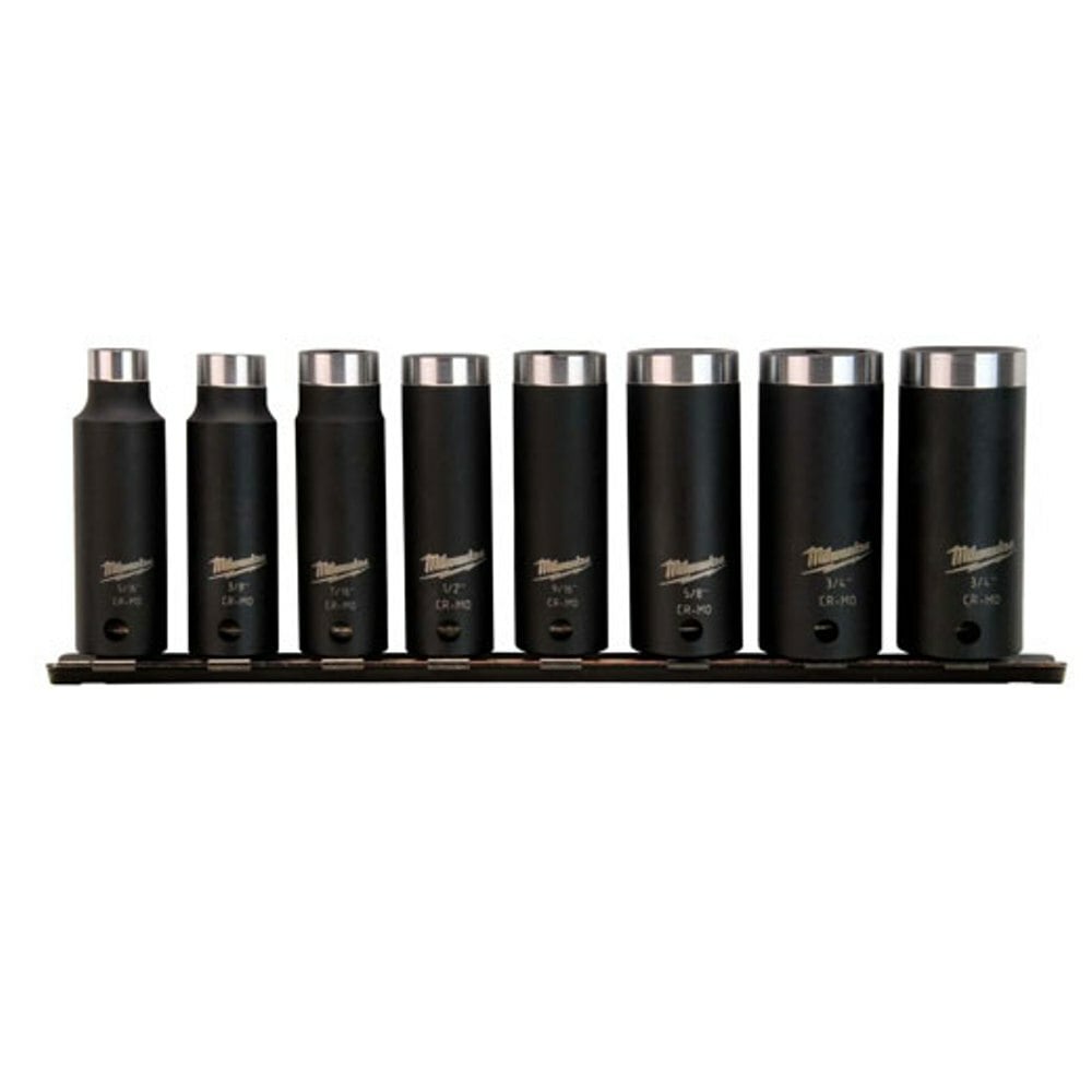SHOCKWAVE 3/8 in. Impact Duty Deep Well Socket Set (8 Piece)