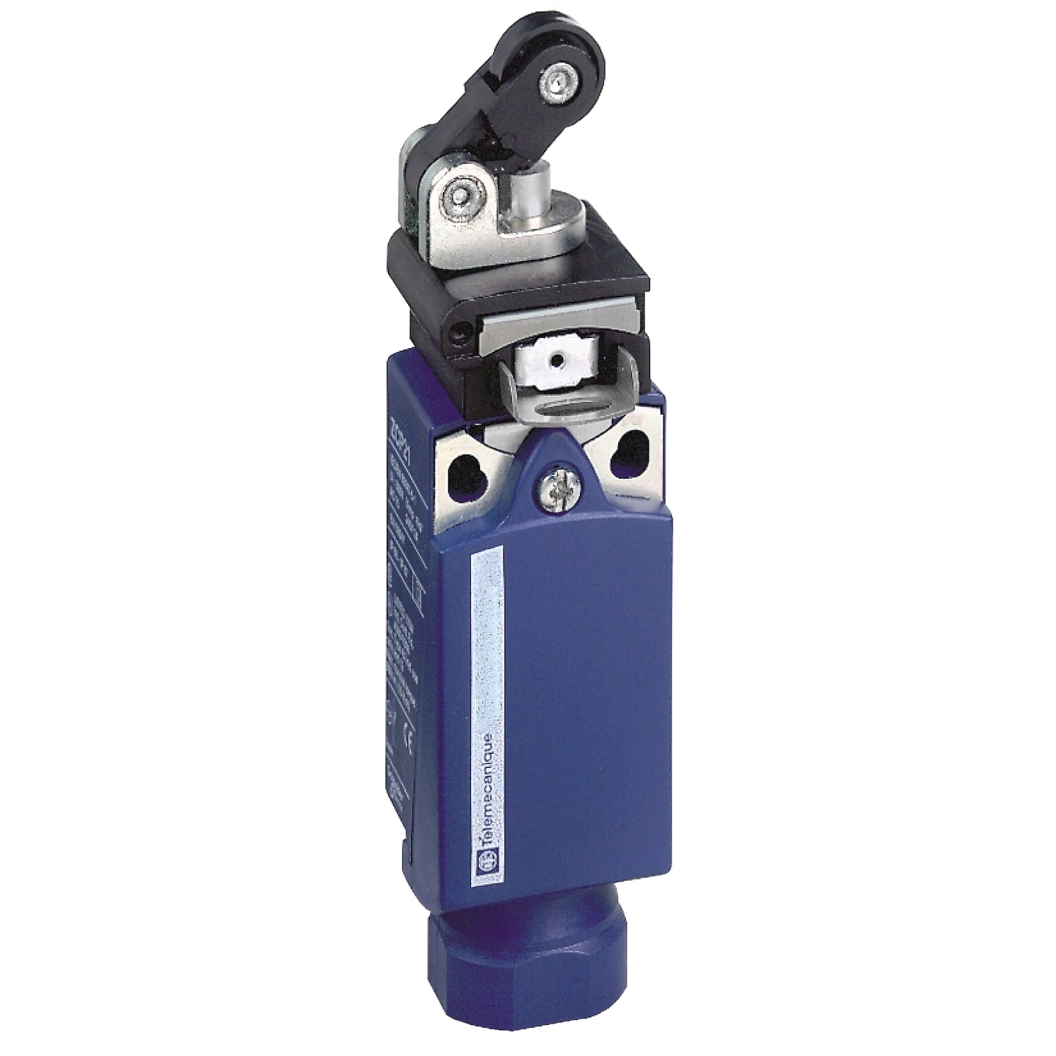 Limit switch, Limit switches XC Standard, XCPR, thermoplastic plastic roller lever plung. Hor, 1NC+1 NO, slow, 1/2NPT
