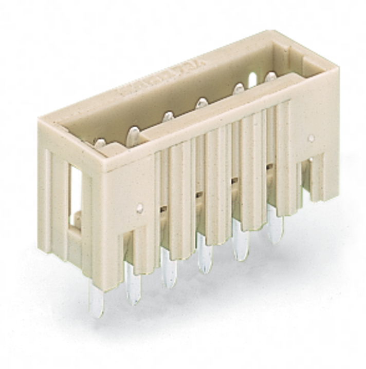 THT male header; 1.0 x 1.0 mm solder pin; straight; 100% protected against mismating; Pin spacing 3.5 mm; 2-pole; light gray