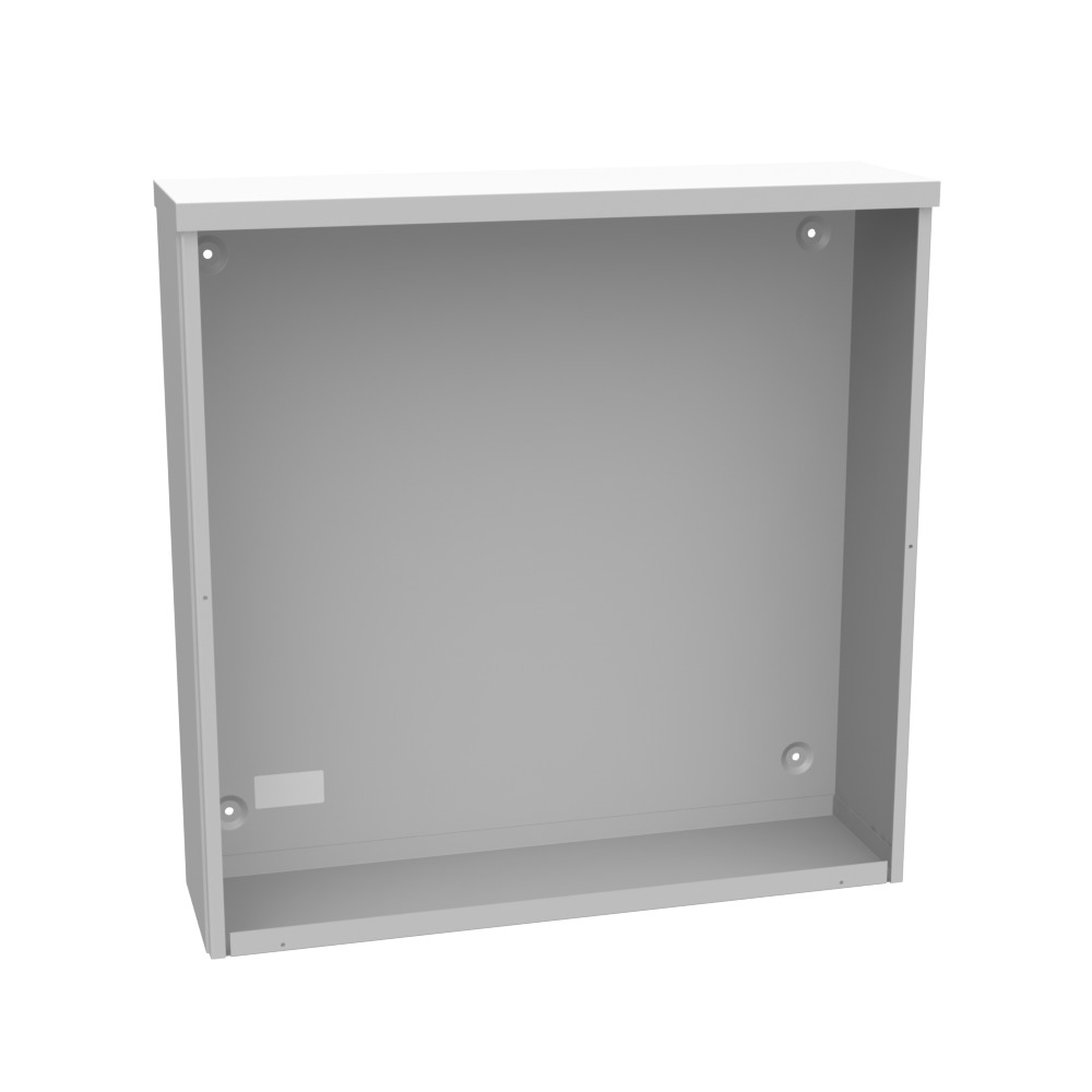 30x8x30 Screw Cover Type 3R UL Listed Steel No Knockouts ANSI 61 Gray Quad D Knockout for Lock Emboss Mounting Holes in Back