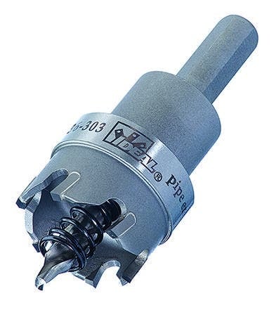 TKO Carbide Tipped Hole Cutter, 1-1/8 IN Hole, For 3/4 IN Conduit Pipe