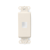 QuickPort Decora Insert, 1-Port, Light Almond