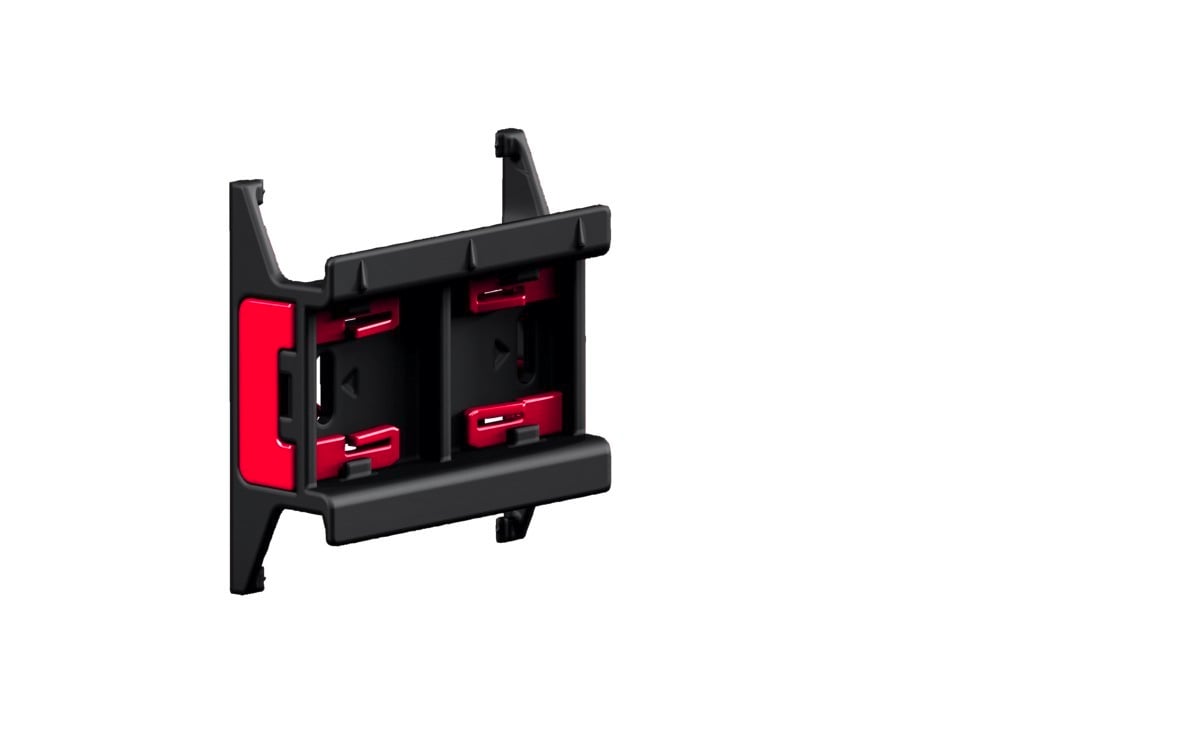 RX support rail with locking clip, W: 45 mm