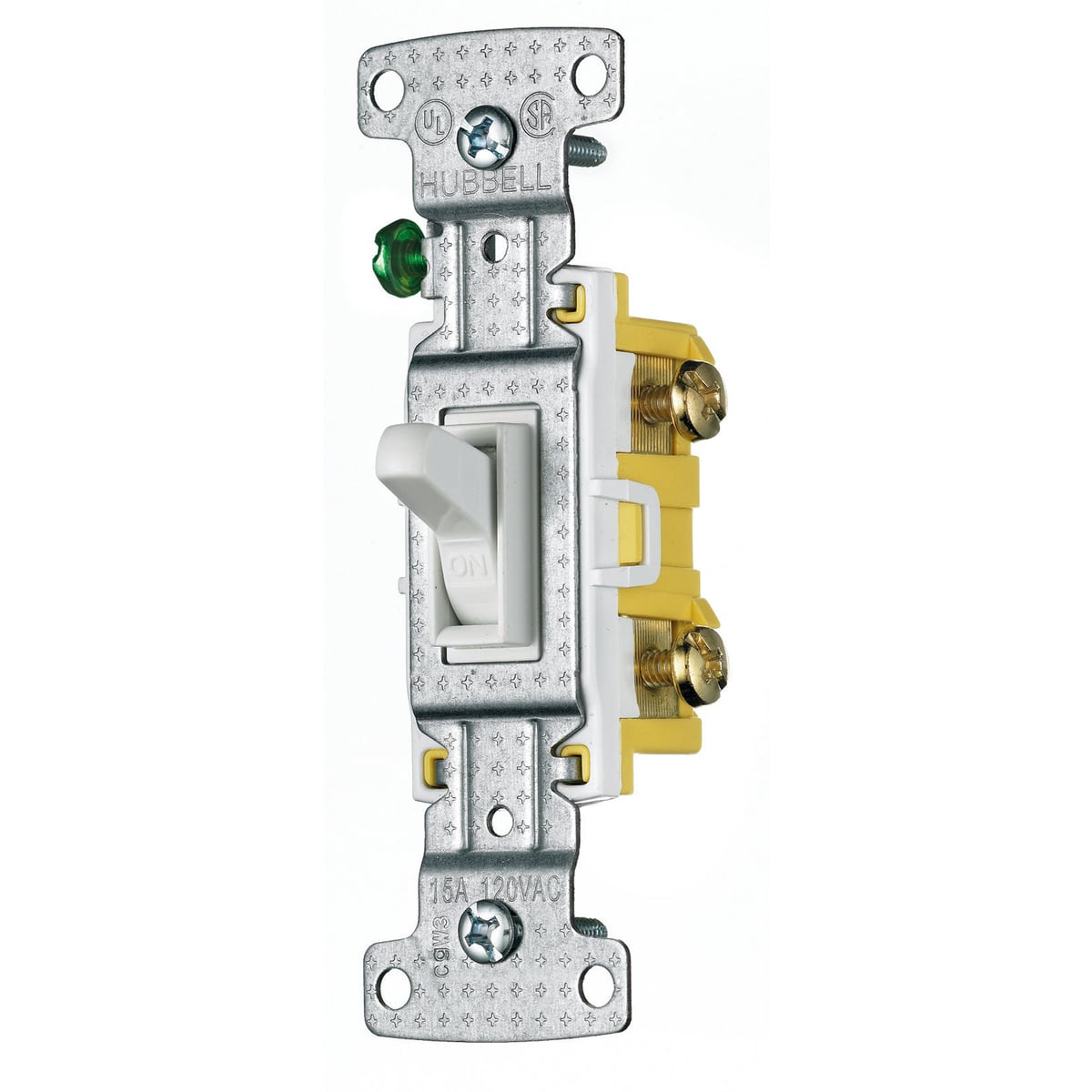 TradeSelect, Switches and Lighting Controls, Residential Grade, Toggle Switches, Single Pole, 15A 120V AC, White