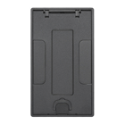 Hubbell Wiring Device Kellems, Floor Boxes, Tile Cover Insert, 2 or 4-Gang, Black Powder Coated Finish