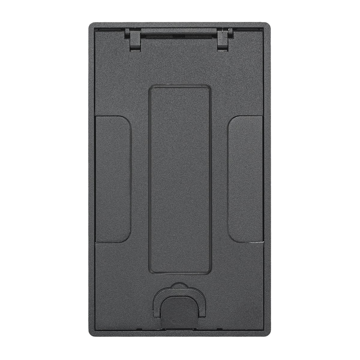 Concrete Floors, Recessed, CFB2G & CFB4G Rectangular Series, Flush Cover Assembly, Black Powder Paint Finish with Floor Insert