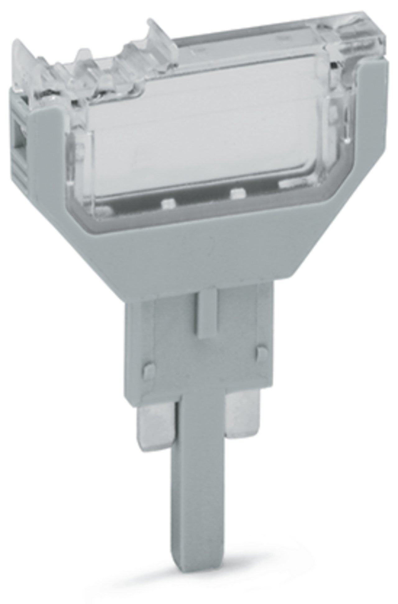 Empty component plug housing; 5.2 mm wide; 2-pole; Type 1; gray