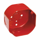 Commercial Products Outlet Box; Epoxy Painted Pre-Galvanized Steel, Red