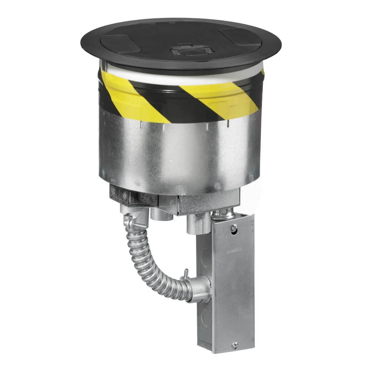 Fire Rated Poke Throughs, Recessed 8" Series, Kit, (1) S1R8PTFIT1, (2) S1R8SPZ, (1) S1R8JNC2, (1) S1R8CVRBLK