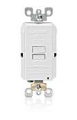 20 Amp, 125 Volt, SmartLock Pro Slim Blank Face GFCI, Lighted, Feed-Through, Ivory