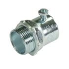Set Screw Connector, Concrete Tight, Conduit Size 1-1/2 Inch, Length 2.500 Inches, Material Zinc Plated Steel, For use with EMT Conduit