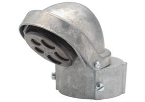 Entrance Cap, Mast, Aluminum, Size 2-1/2 Inch, 2 Inch Cap