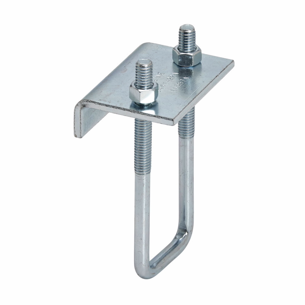 Eaton B-Line series beam clamps, 3.3750" H x 3" L x 2.3750" W, 1850 Lbs load cap, 0.75" beam thickness, SS4 finish