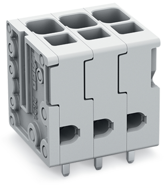 PCB terminal block; 4 mm; Pin spacing 5 mm; 8-pole; Push-in CAGE CLAMP; 4,00 mm; gray