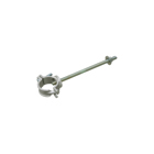 Mast Size 2-1/2", Universal pipe support with 10" bolt, sand cast aluminum with steel screw