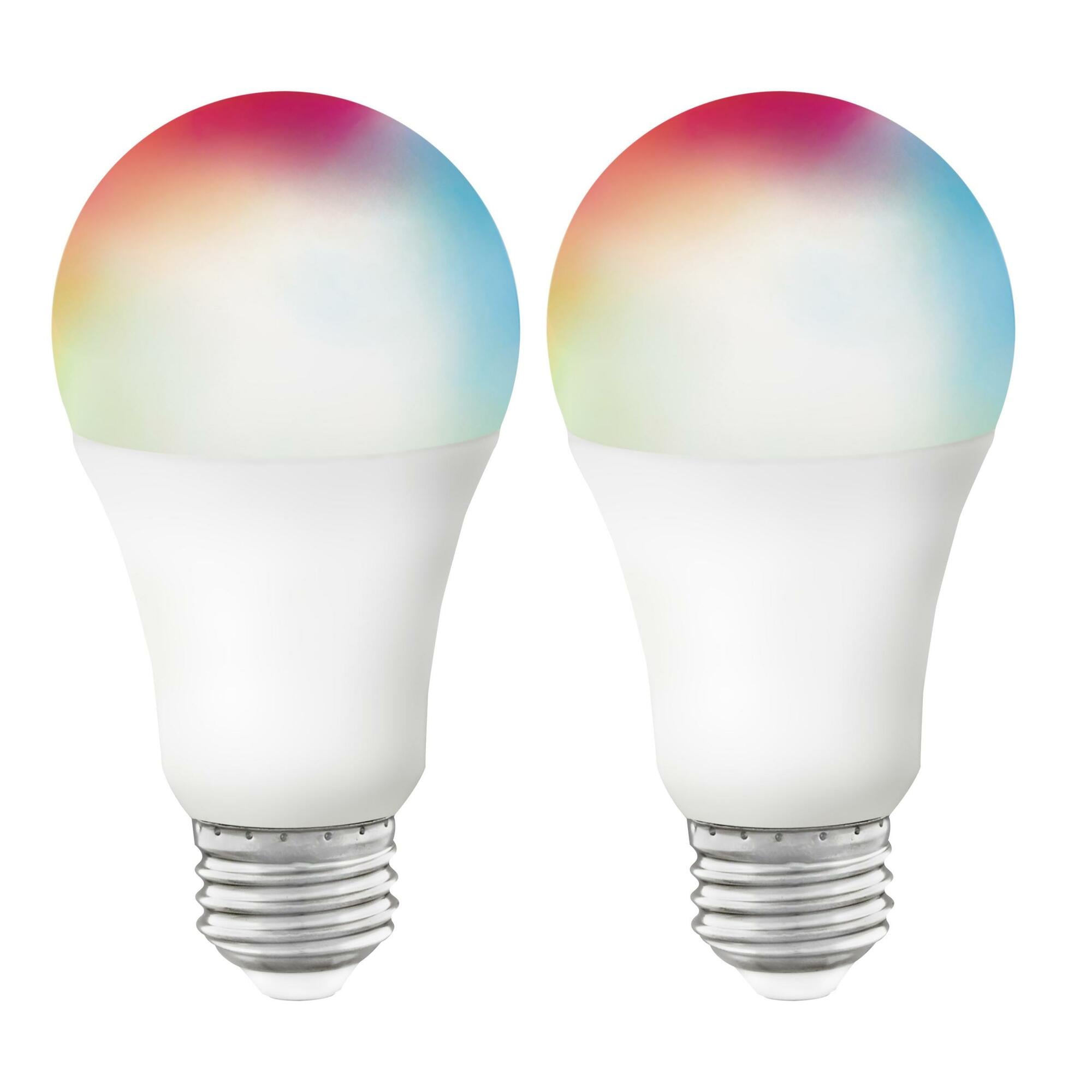 9.5 Watt - A19 LED Lamp - RGB and Tunable White - Starfish IOT - 120 Volts - 800 Lumens - 2-Pack