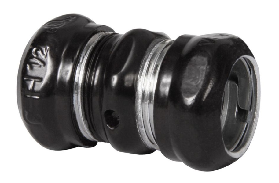 662BLUE Compression Conduit Coupling, 1 in, For Use With EMT Conduit, Steel, Painted