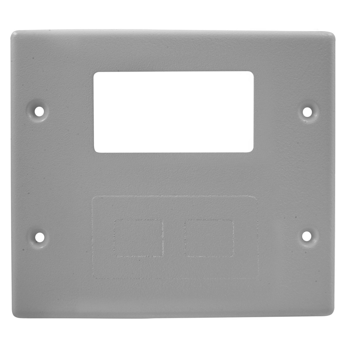 Metal Raceway Plate, Double, 1 Modular/Blank, HBL4750 Series