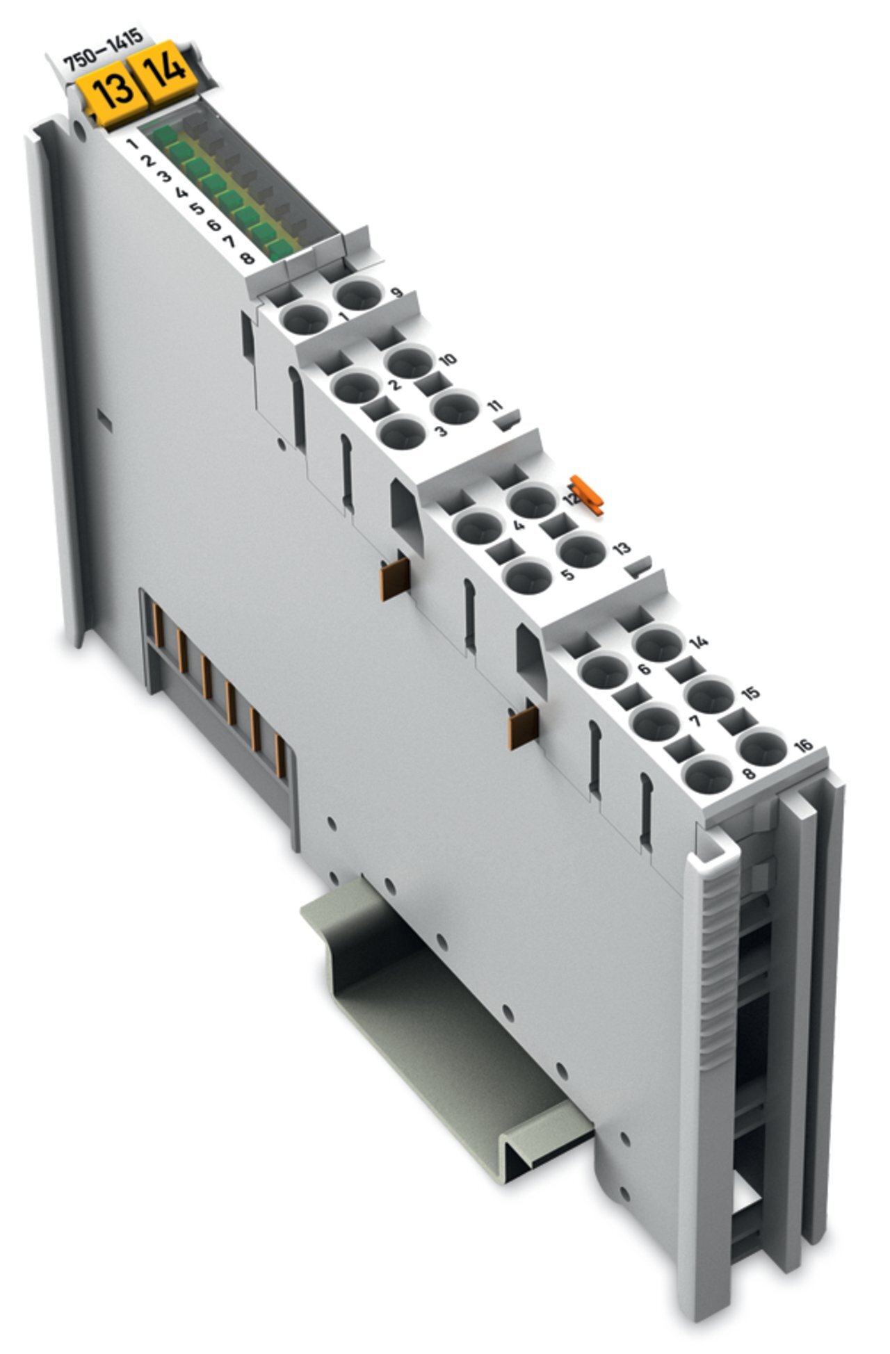 8-channel digital input; 24 VDC; 3 ms; 2-conductor connection