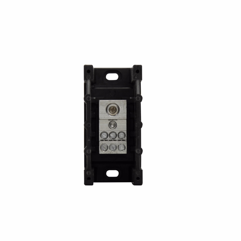 Eaton Bussmann series PDB power distribution block, IP-20 Finger-safe, 600 Vac, 600 Vdc, 175A, Power distribution block, Single-pole, SCCR: 200 kA, Panel, Tin-plated aluminum connectors - PDB321-1
