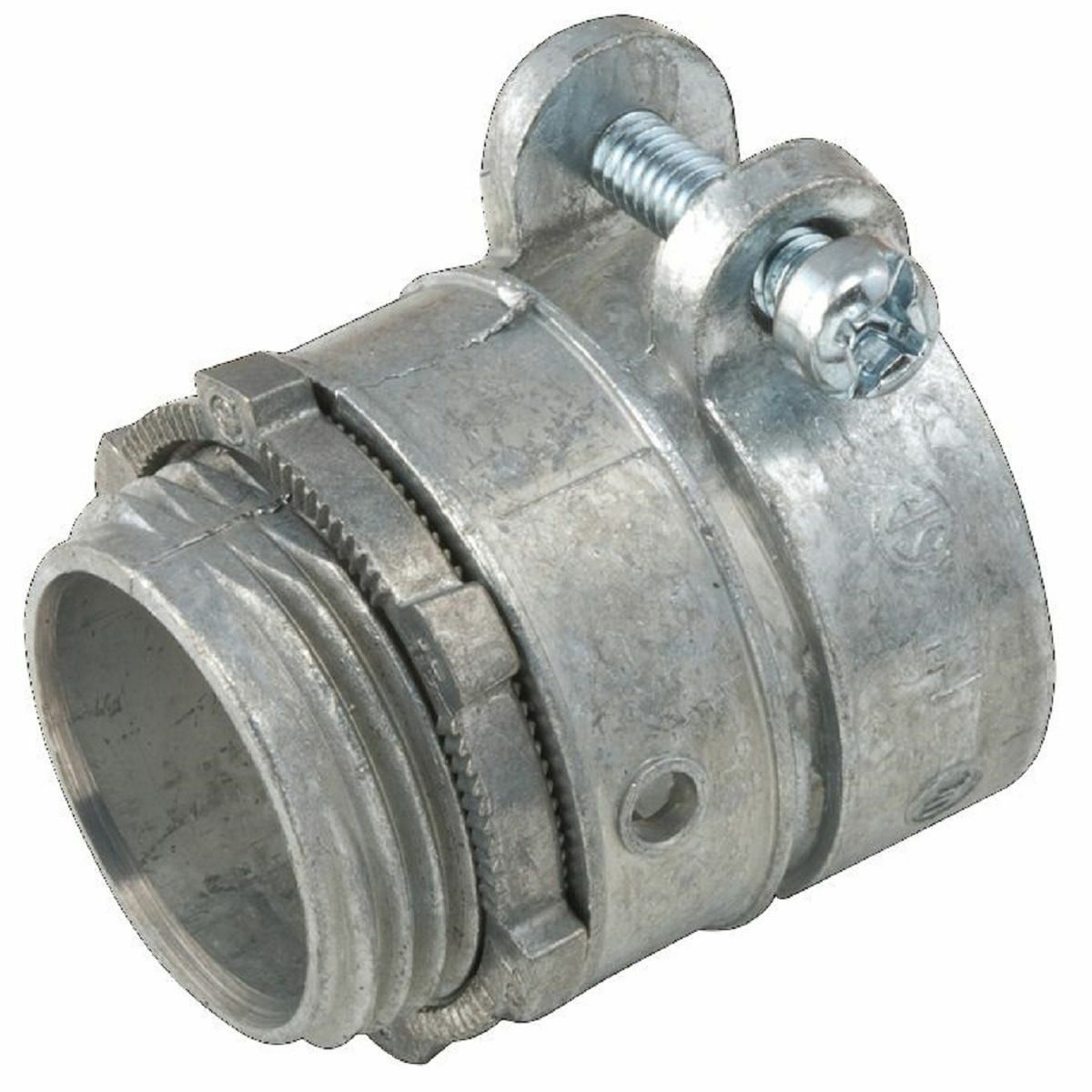 Straight Squeeze Connectors, Uninsulated Die Cast Zinc, 1 In. Trade Size