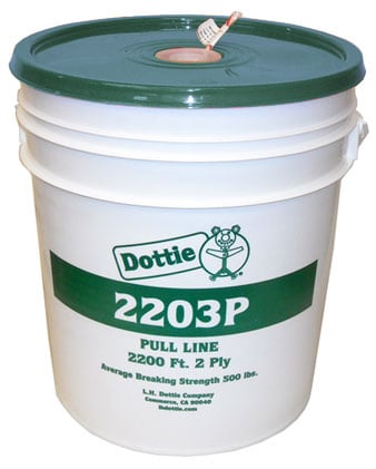 Pull Line, 50 lb. load, 2200 ft. length, 500 lb. tensile strength