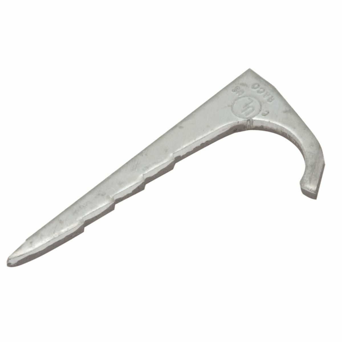 Nail-up Straps Stamped Steel, 1/2 In. Trade Size, For 3/8 In.flexiblemetal conduit, AC & MC cable