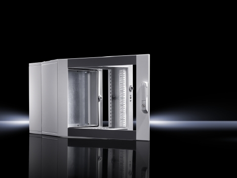 Wall-mounted enclosures EL, 3-part, with mounting plate and mounting angles, static installation, with mounting plate and mounting angles, static installation