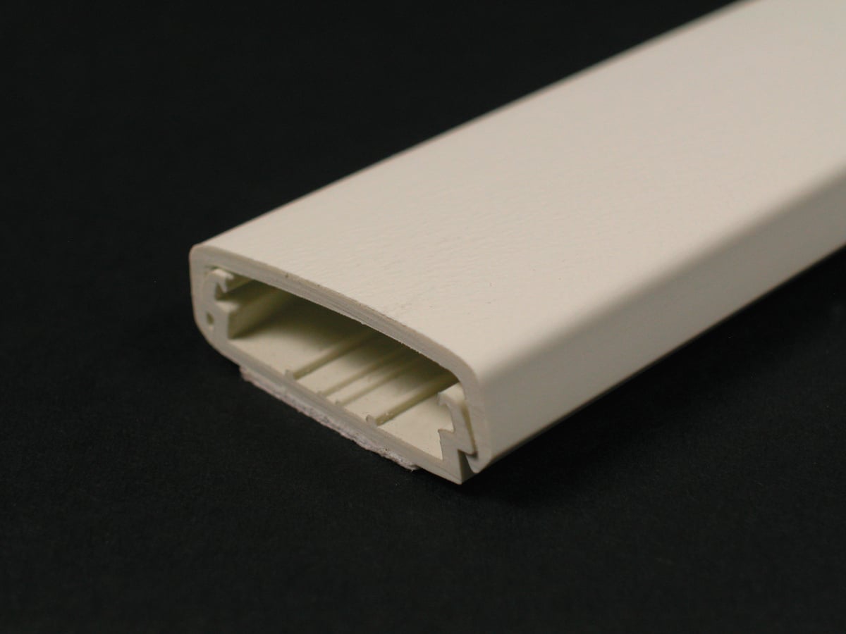 Raceway Base and Cover; 5 Ft x 2.25 In Width, Ivory