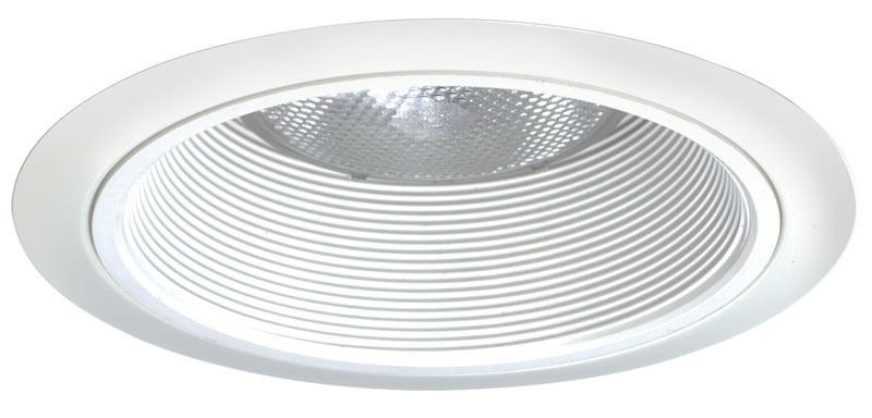 Juno 6-inch line voltage tapered recessed baffle trim. Ideal for applications where general or task lighting is needed. Perfect for the kitchen, reading areas, recreational areas, hallways, closets, bathroom vanities and more.