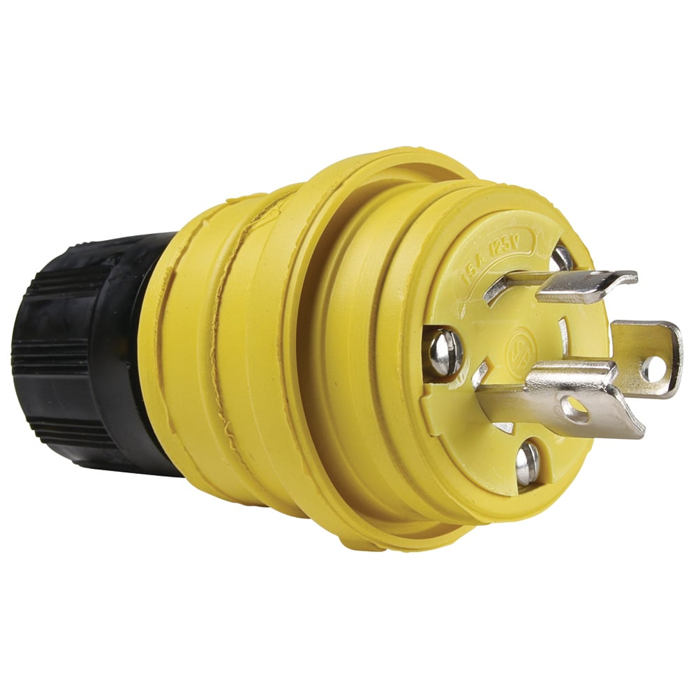 Locking Watertight Plug 15amp 125volt L5-15p